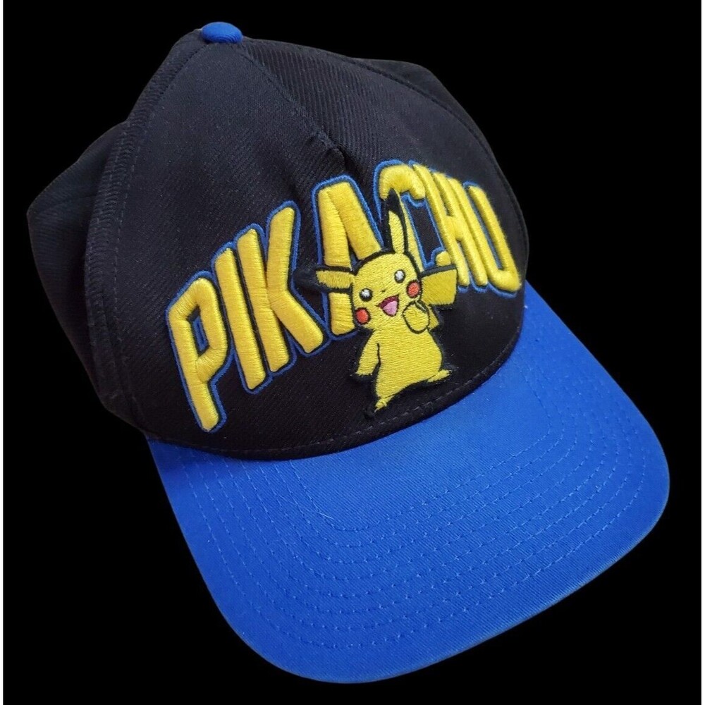 Pikachu Pokemon Snap Back Hat Cap Embroidered Embroidery Logo Nintendo